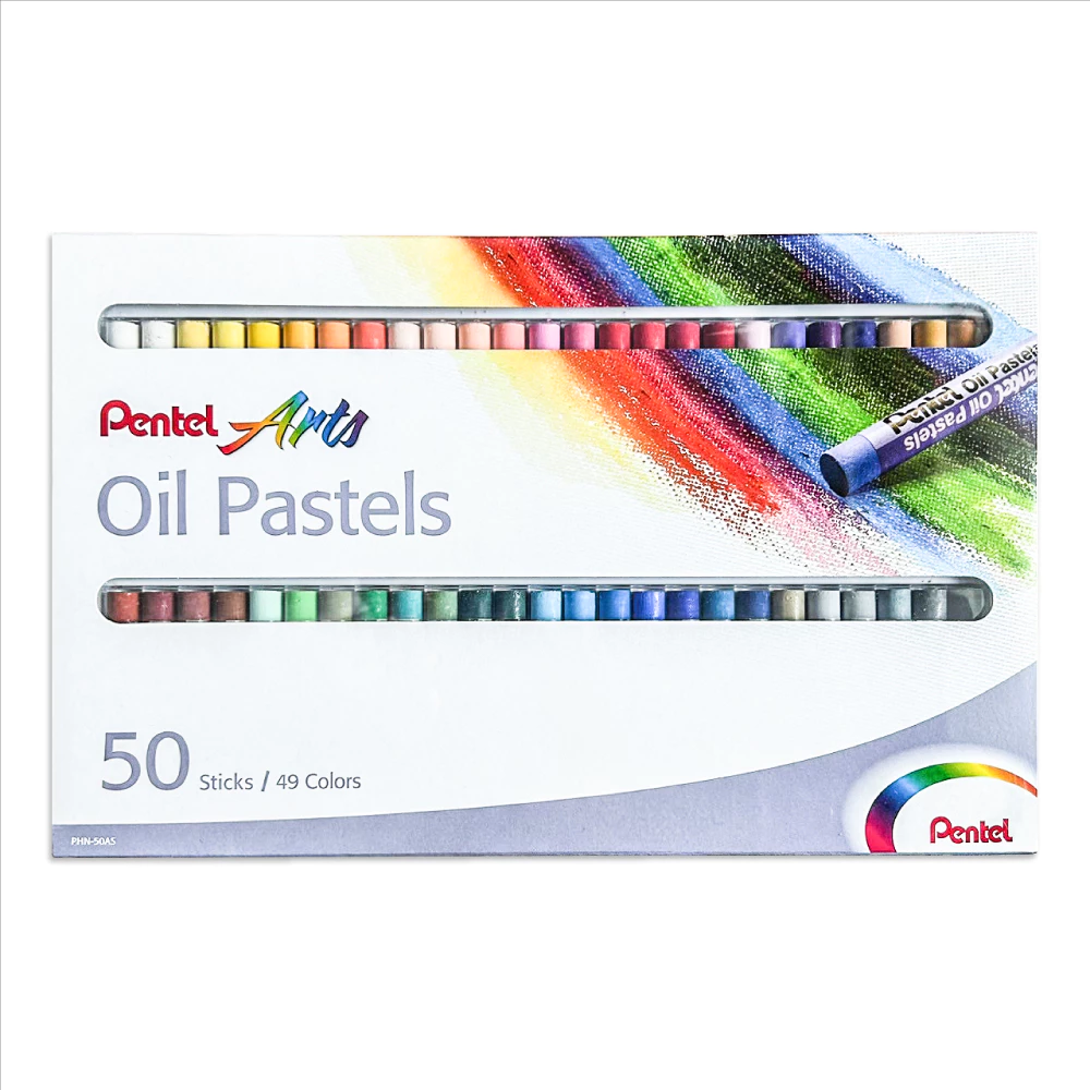 สีชอล์คผสมเทียน Pentel 50 สี